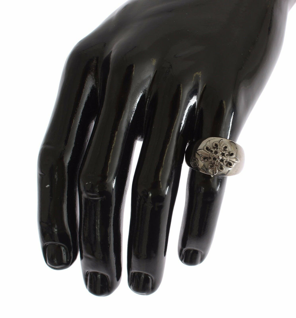 Nialaya Silver 925 Sterling Authentic  Crest Ring - Ginchy