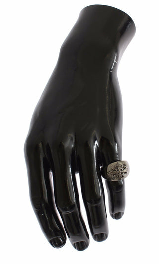 Nialaya Silver 925 Sterling Authentic  Crest Ring - Ginchy