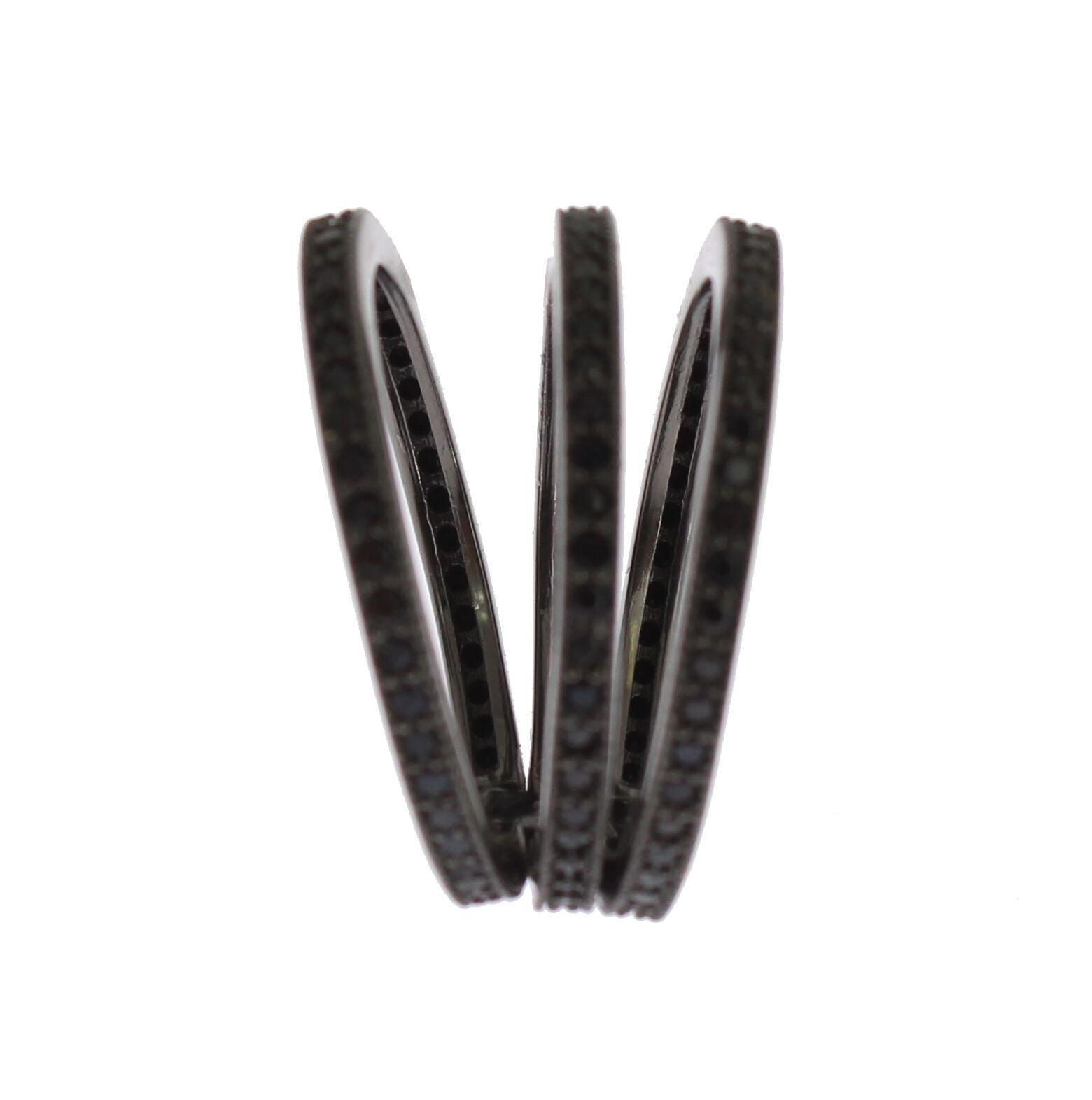 Nialaya Black CZ 925 Sterling Silver Womens - Ginchy