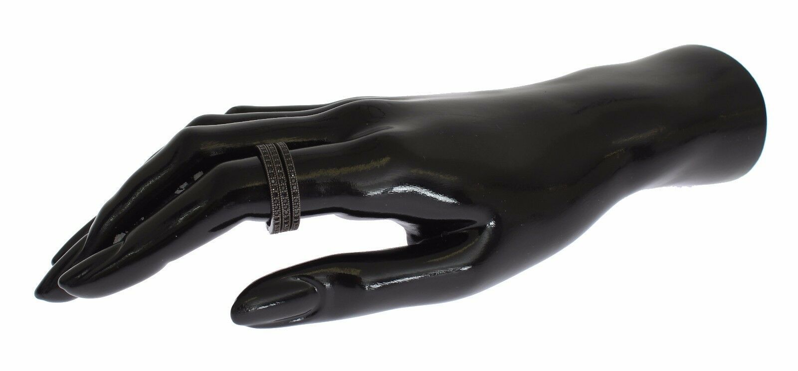 Nialaya Black CZ 925 Sterling Silver Womens - Ginchy