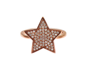 Nialaya Womens Clear CZ Star 925 Silver Ring - Ginchy