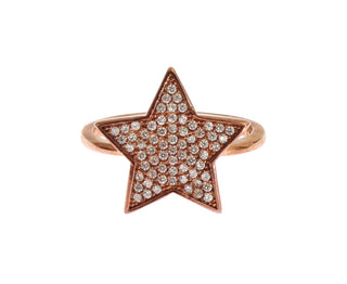 Nialaya Womens Clear CZ Star 925 Silver Ring - Ginchy