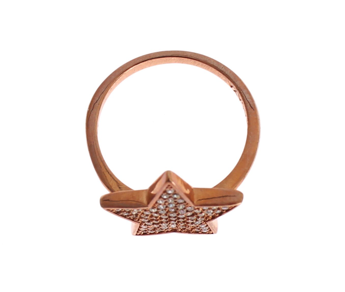 Nialaya Womens Clear CZ Star 925 Silver Ring - Ginchy