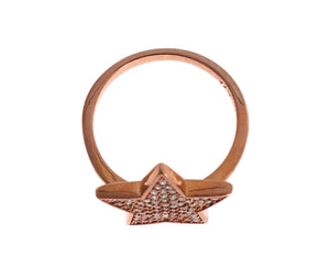 Nialaya Womens Clear CZ Star 925 Silver Ring - Ginchy