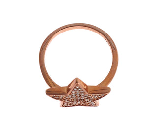 Nialaya Womens Clear CZ Star 925 Silver Ring - Ginchy