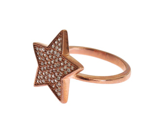 Nialaya Womens Clear CZ Star 925 Silver Ring - Ginchy