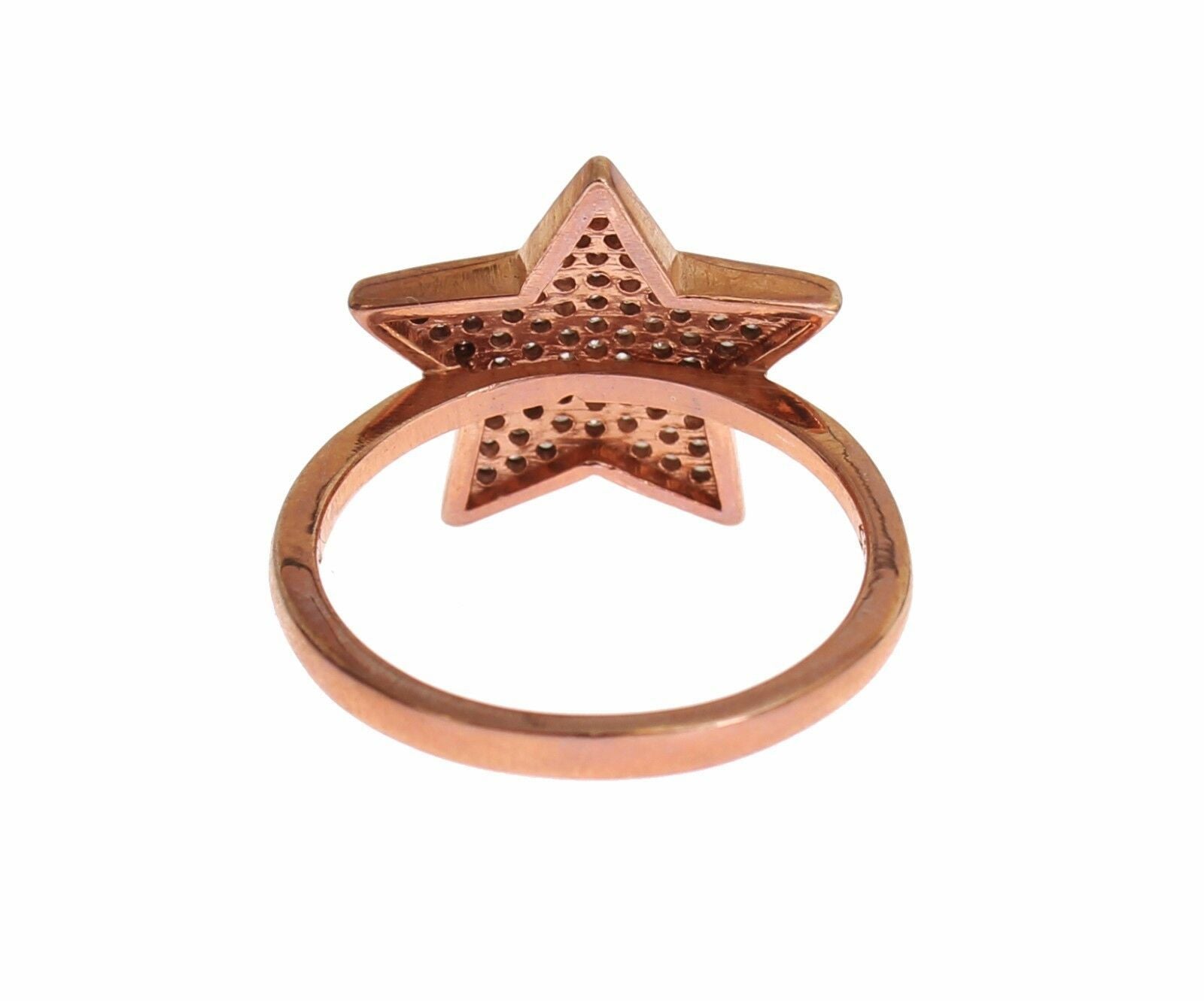 Nialaya Womens Clear CZ Star 925 Silver Ring - Ginchy