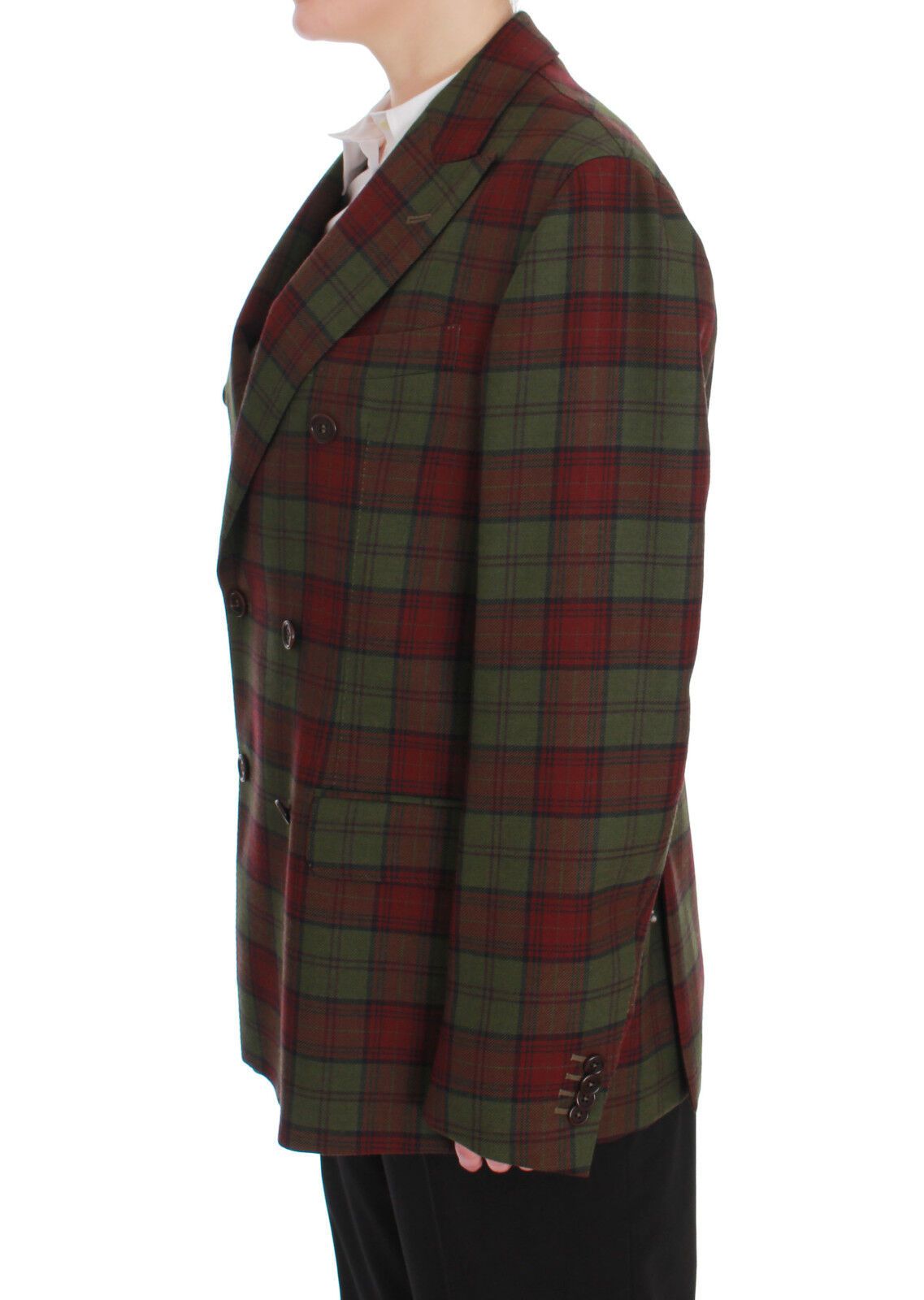 BENCIVENGA Green Wool Double Breasted Bordeaux - Ginchy