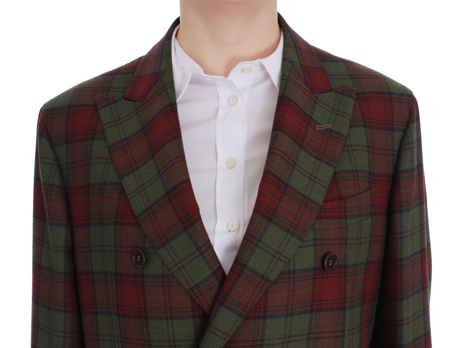BENCIVENGA Green Wool Double Breasted Bordeaux - Ginchy