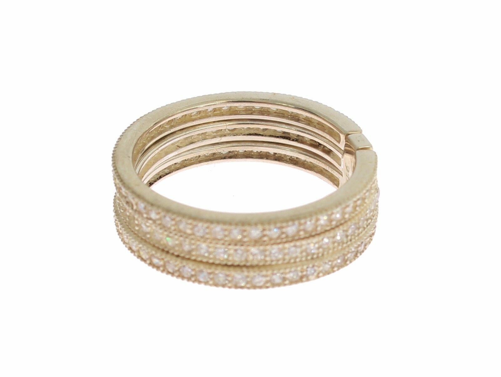 Nialaya Silver Womens Clear CZ 925 Sterling Ring - Ginchy