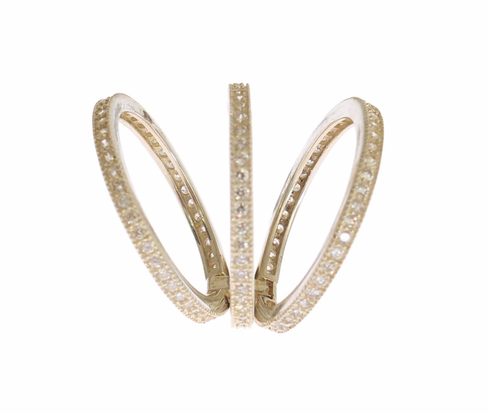 Nialaya Silver Womens Clear CZ 925 Sterling Ring - Ginchy