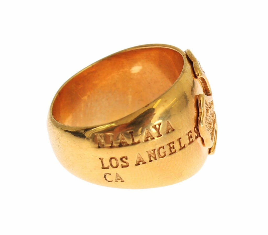 Nialaya Gold Plated 925 Silver Womens Ring - Ginchy