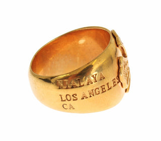 Nialaya Gold Plated 925 Silver Womens Ring - Ginchy