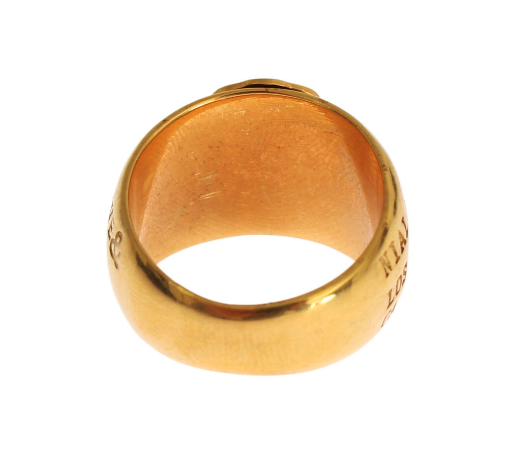 Nialaya Gold Plated 925 Silver Womens Ring - Ginchy