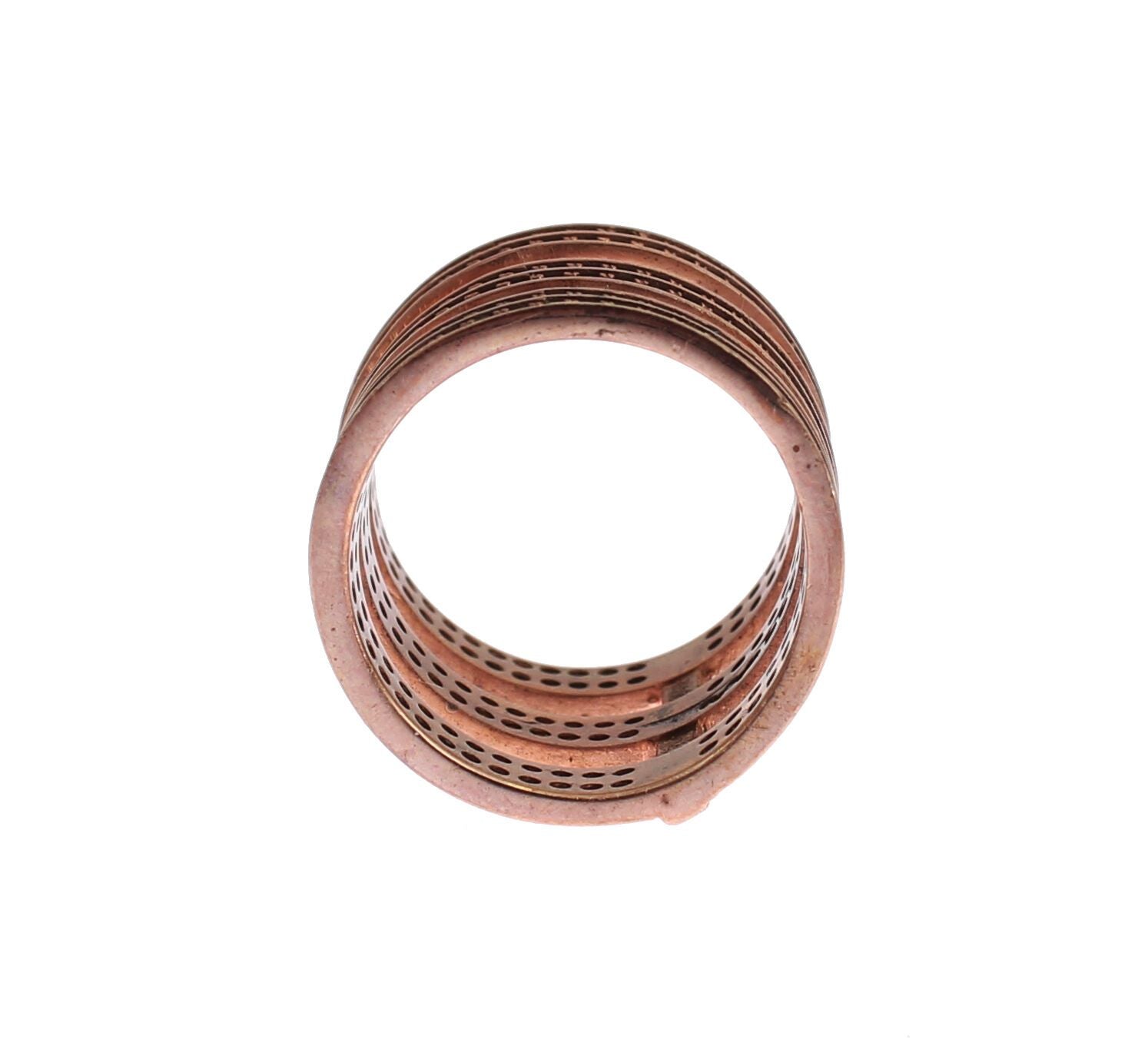 Nialaya Gold 925 Silver Clear CZ Pink Ring - Ginchy