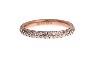 Nialaya Pink Gold 925 Silver Clear CZ Ring - Ginchy