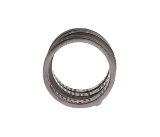 Nialaya Black CZ Rhodium 925 Silver Ring - Ginchy