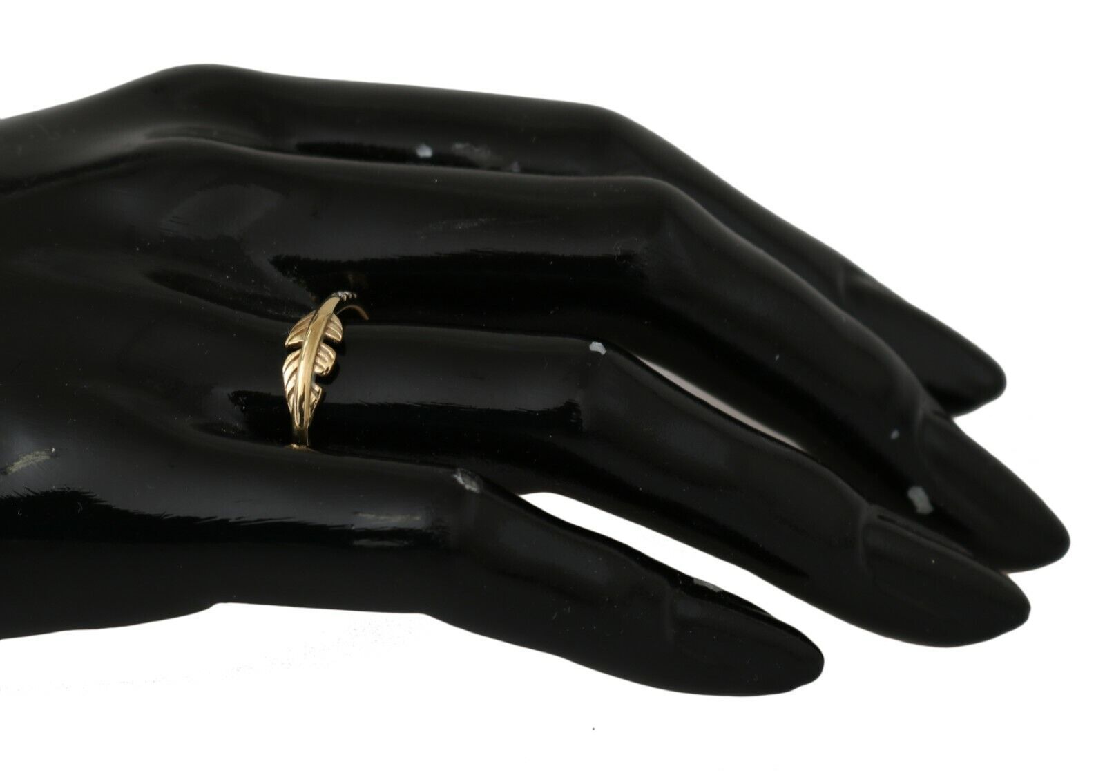 Nialaya Gold Feather Clear CZ 925 Silver Women - Ginchy