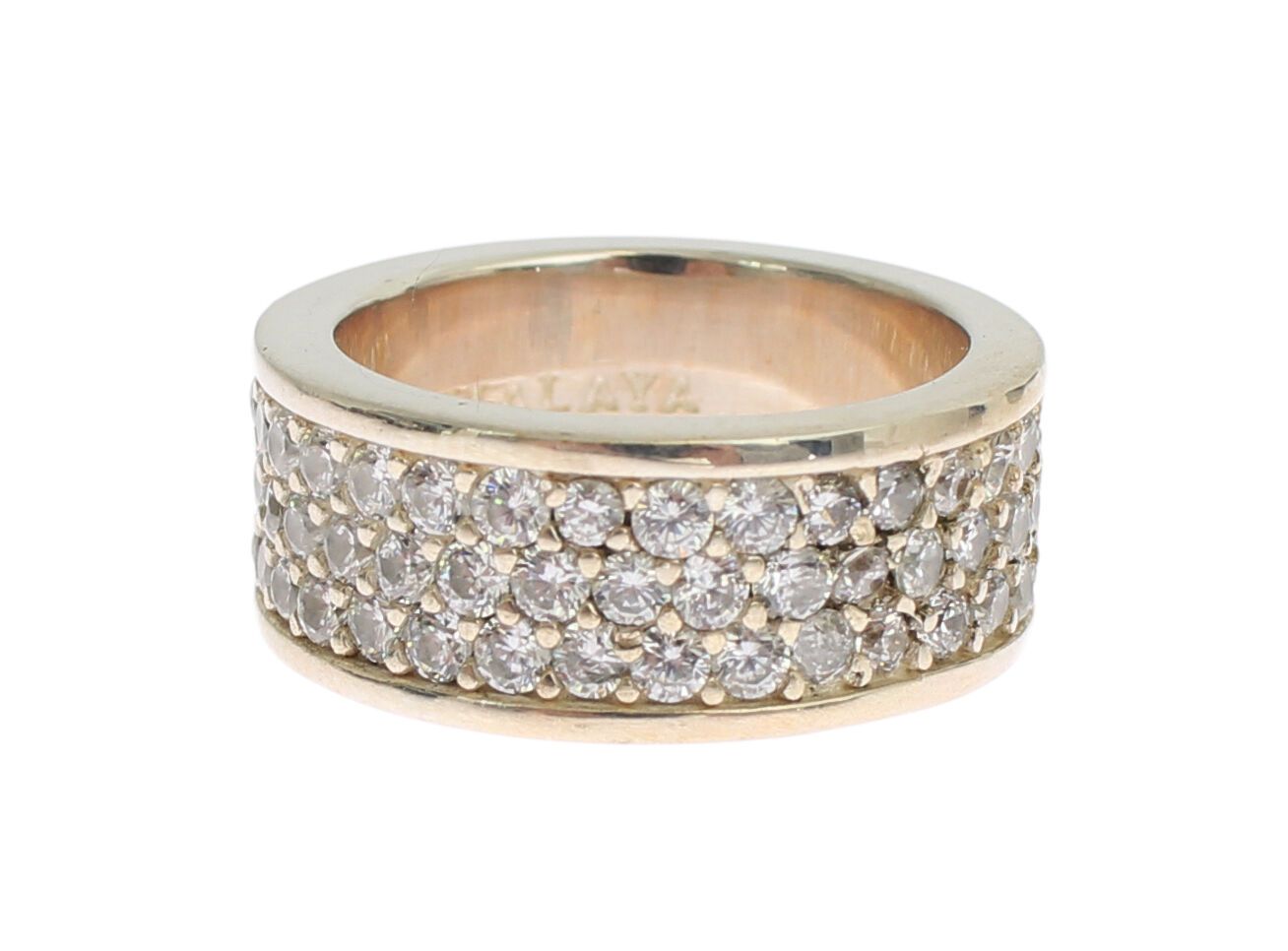 Nialaya Silver Womens CZ 925 Sterling Ring - Ginchy