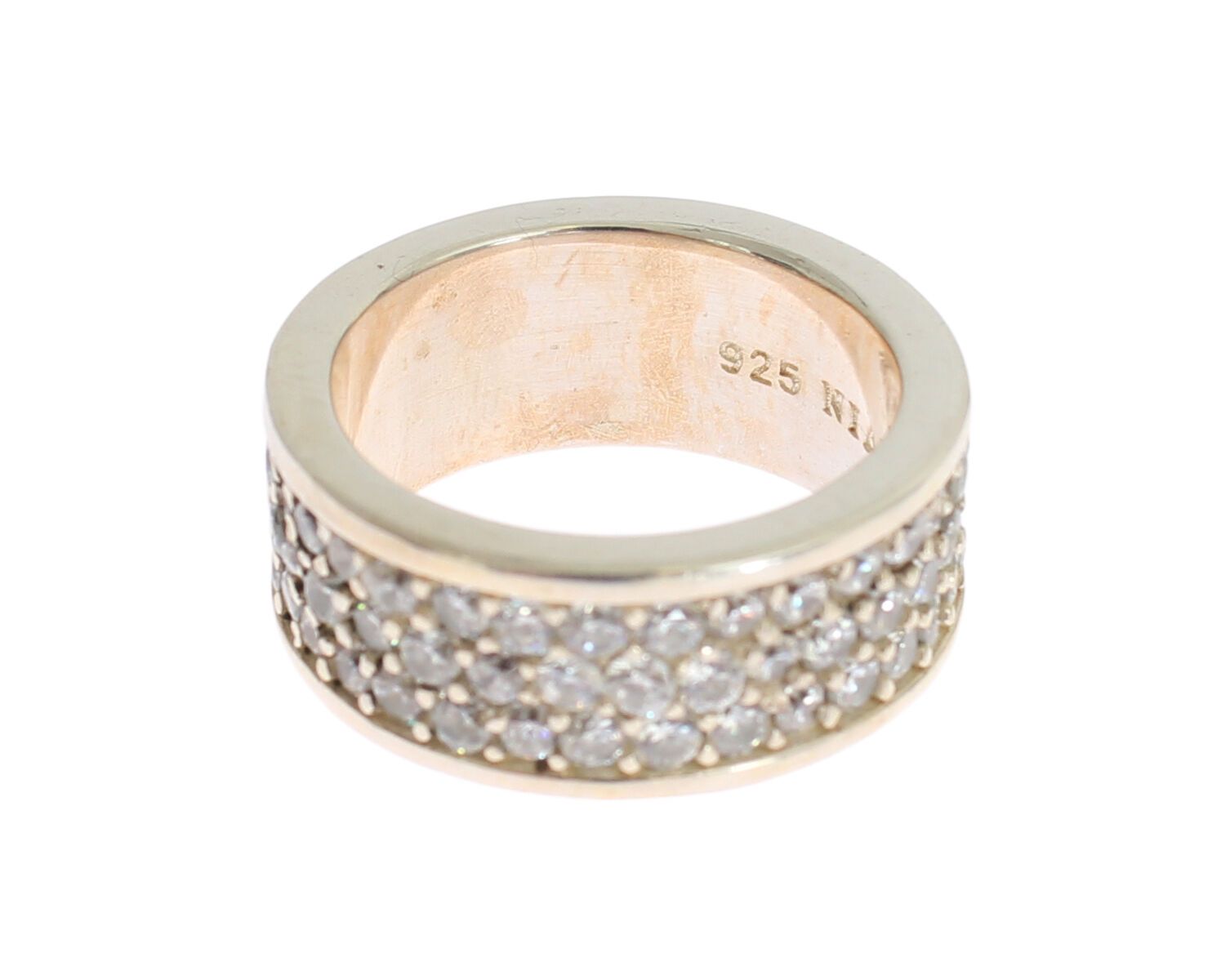 Nialaya Silver Womens CZ 925 Sterling Ring - Ginchy