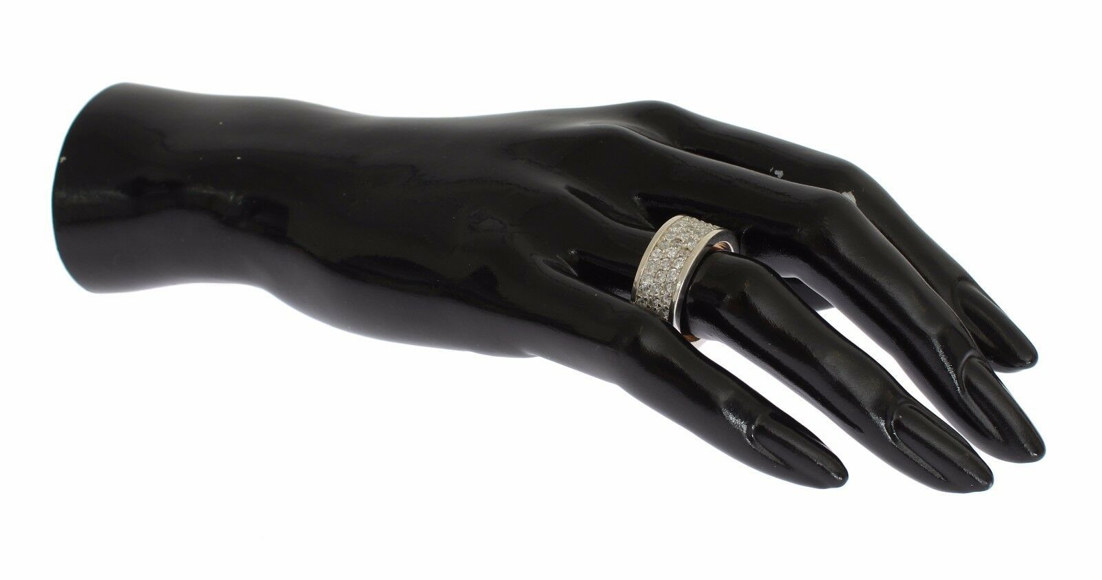 Nialaya Silver Womens CZ 925 Sterling Ring - Ginchy