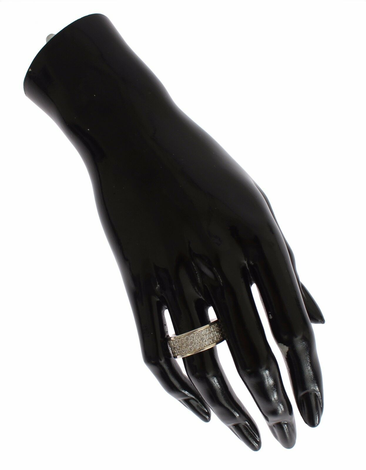 Nialaya Silver Womens CZ 925 Sterling Ring - Ginchy