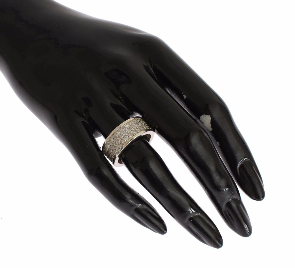 Nialaya Silver Womens CZ 925 Sterling Ring - Ginchy