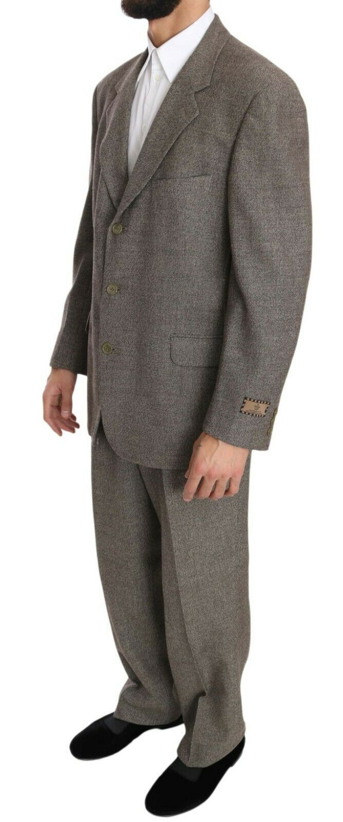 Fendi Brown Wool Regular Single  Breasted Suit - Ginchy