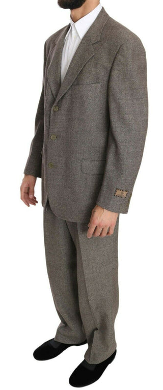 Fendi Brown Wool Regular Single  Breasted Suit - Ginchy