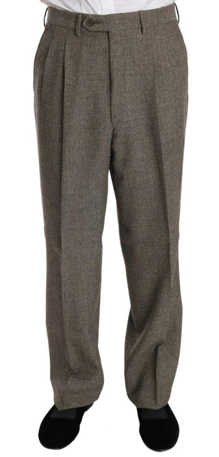 Fendi Brown Wool Regular Single  Breasted Suit - Ginchy