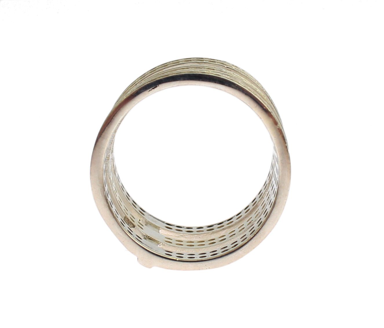 Nialaya Authentic Womens Clear CZ 925 Sterling Silver Ring - Ginchy