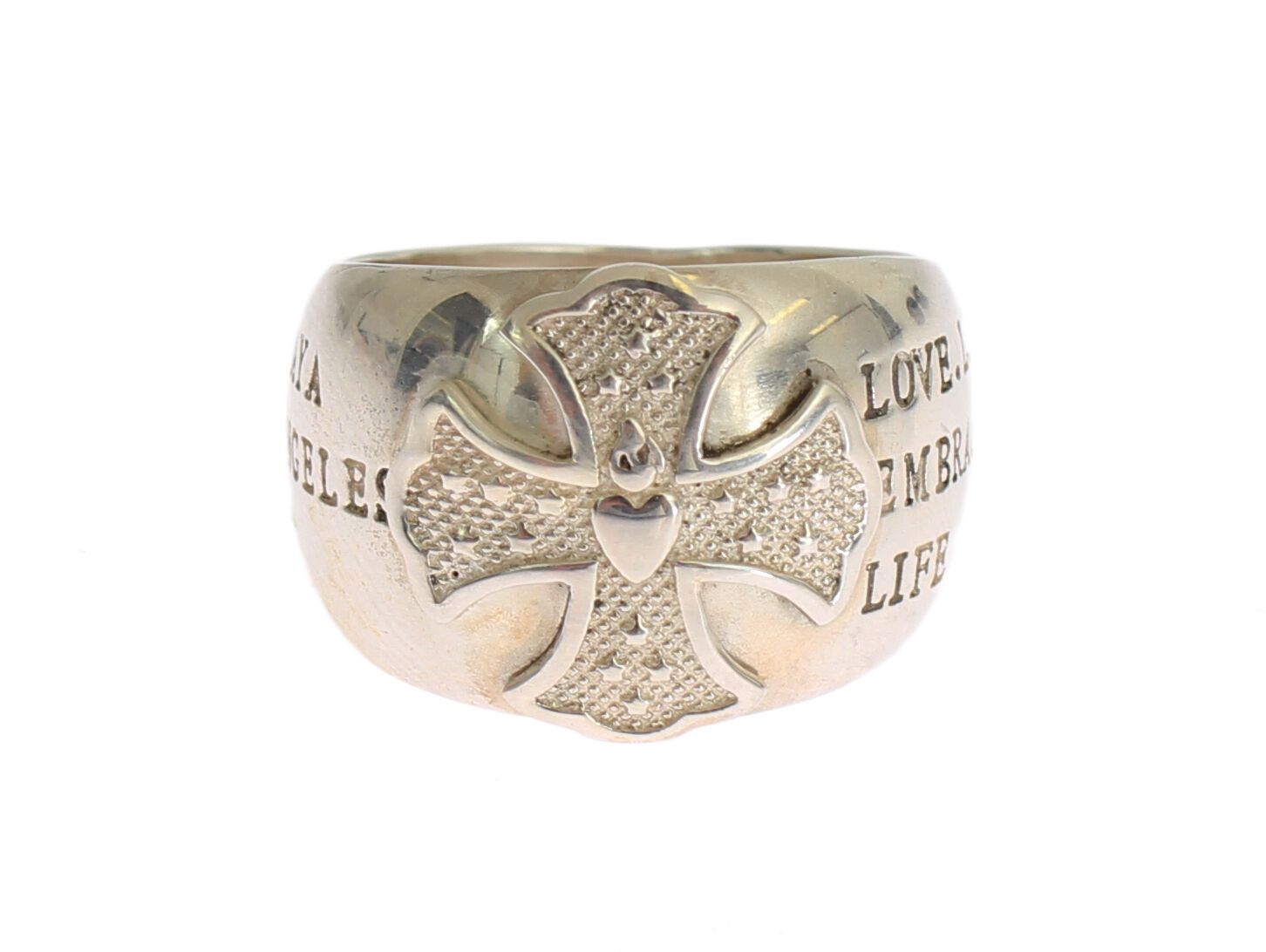 Nialaya Silver Cross Womens 925 Sterling Ring - Ginchy