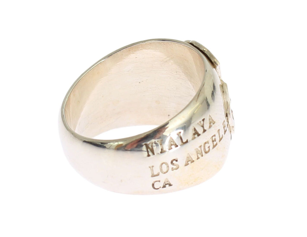 Nialaya Silver Cross Womens 925 Sterling Ring - Ginchy