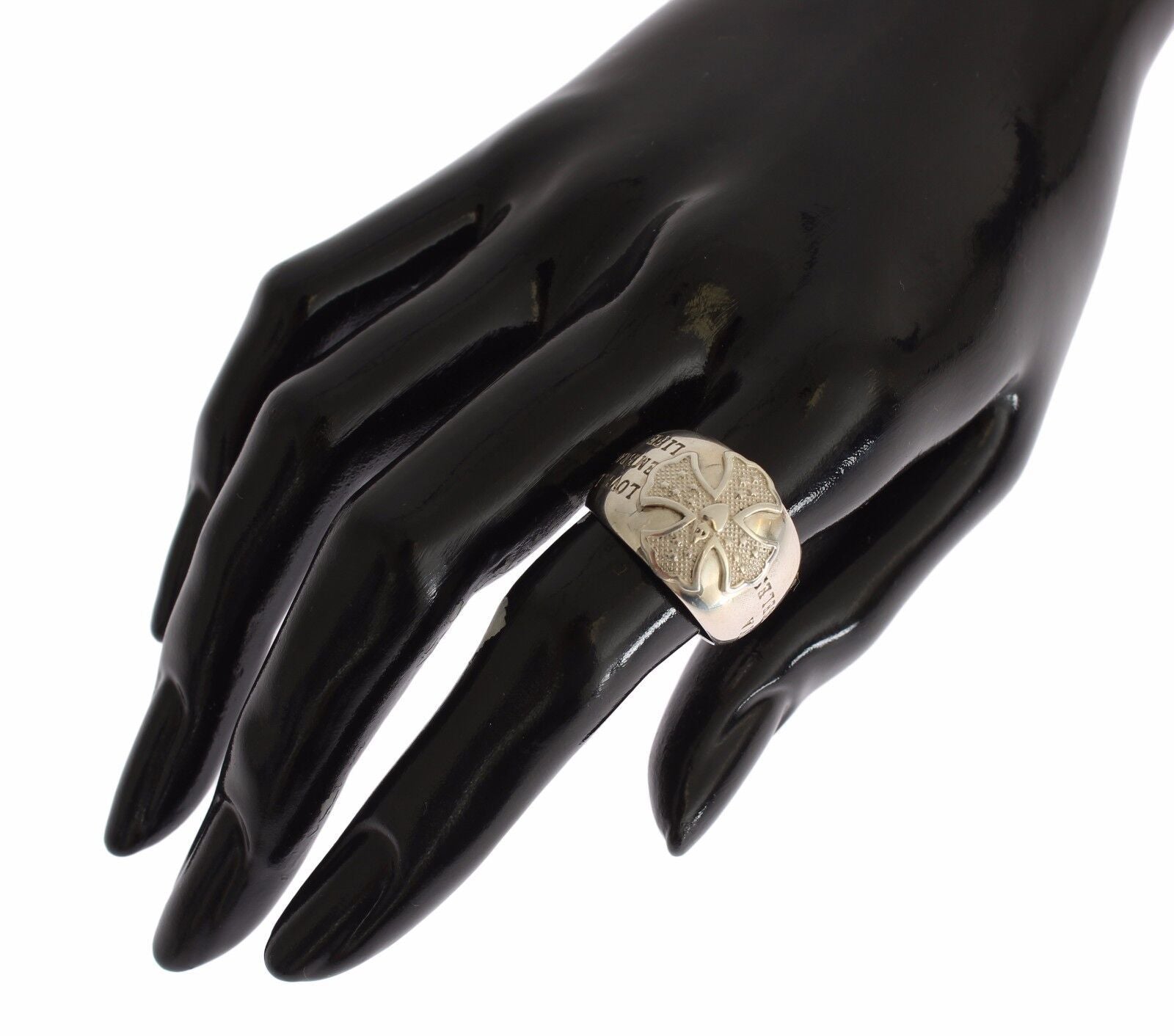 Nialaya Silver Cross Womens 925 Sterling Ring - Ginchy
