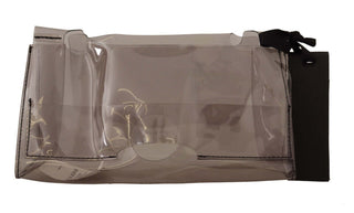 PINKO Black Clear Plastic Transparent Pouch Purse Clutch Bag - Ginchy