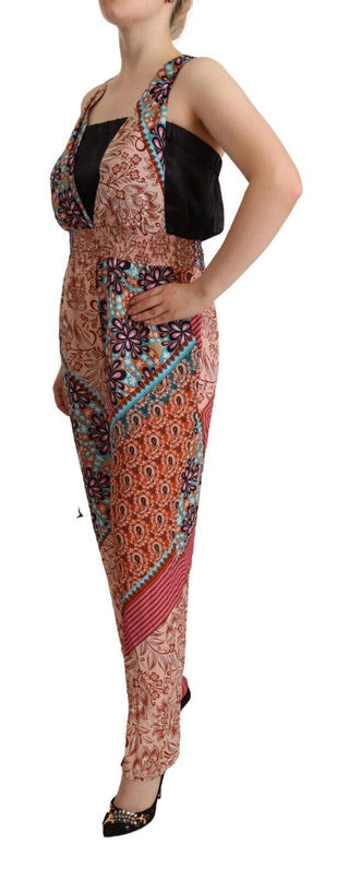 PINKO Multicolor Viscose Floral Print Women Jumpsuit Dress - Ginchy