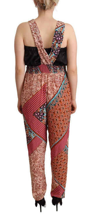PINKO Multicolor Viscose Floral Print Women Jumpsuit Dress - Ginchy