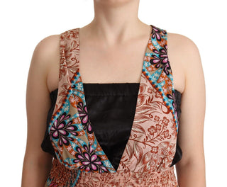 PINKO Multicolor Viscose Floral Print Women Jumpsuit Dress - Ginchy