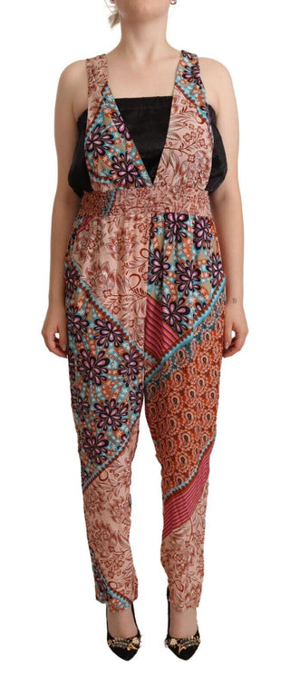 PINKO Multicolor Viscose Floral Print Women Jumpsuit Dress - Ginchy