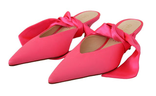 GIA COUTURE Pink Leather Lace Up Kitten Heels Pumps Shoes - Ginchy