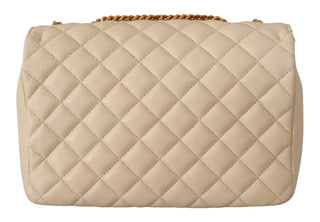 Versace Elegant White Nappa Leather Shoulder Bag - Ginchy