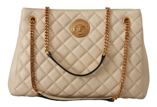 Versace Elegant Quilted Nappa Leather Tote - Ginchy