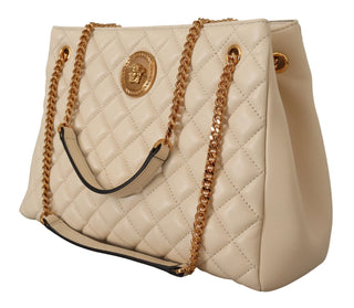 Versace Elegant Quilted Nappa Leather Tote - Ginchy