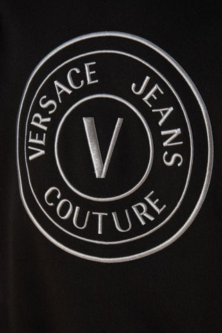 Versace Jeans Stunning Hooded Black Cotton Sweatshirt - Ginchy