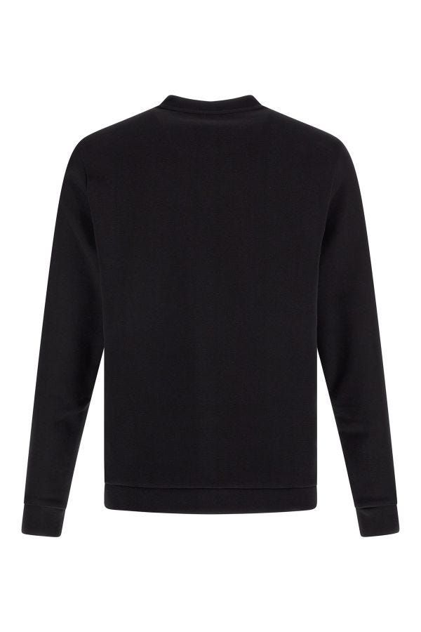 Hugo Boss Elegant Black Cotton Round Neck Sweatshirt - Ginchy
