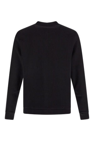 Hugo Boss Elegant Black Cotton Round Neck Sweatshirt - Ginchy
