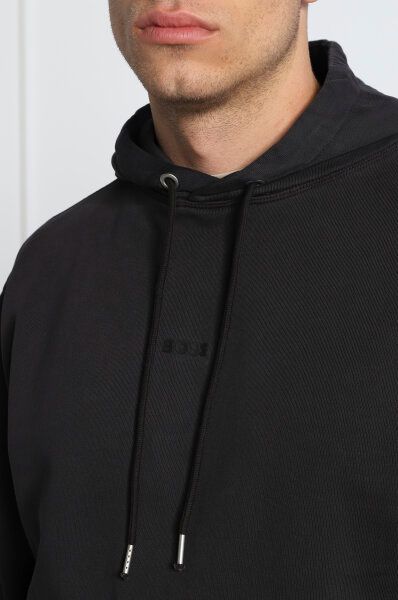 Hugo Boss Elegant Dark Blue Cotton Hooded Sweatshirt - Ginchy