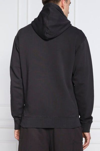 Hugo Boss Elegant Dark Blue Cotton Hooded Sweatshirt - Ginchy