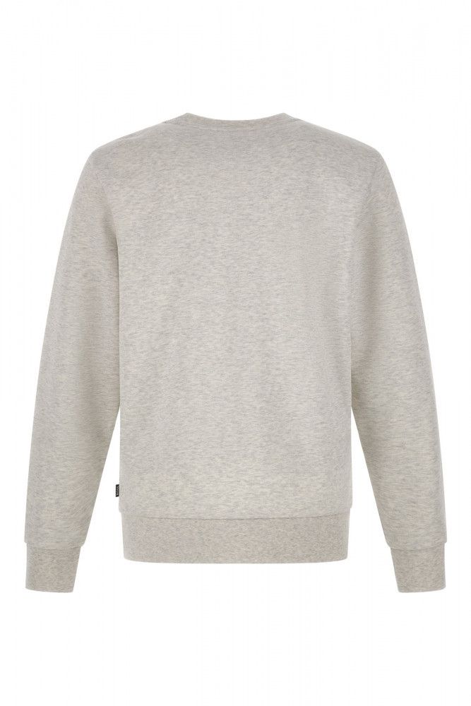 Hugo Boss Elegant Grey Round Neck Cotton Sweatshirt - Ginchy