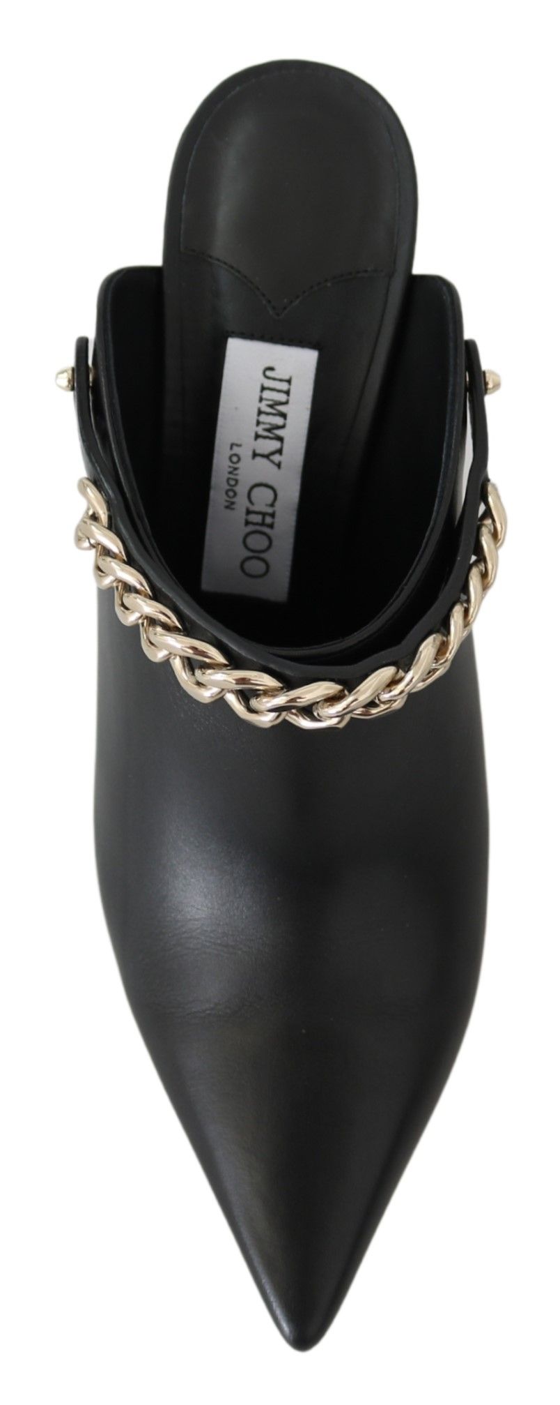 Jimmy Choo Elegant Black Gold Leather Pumps - Ginchy